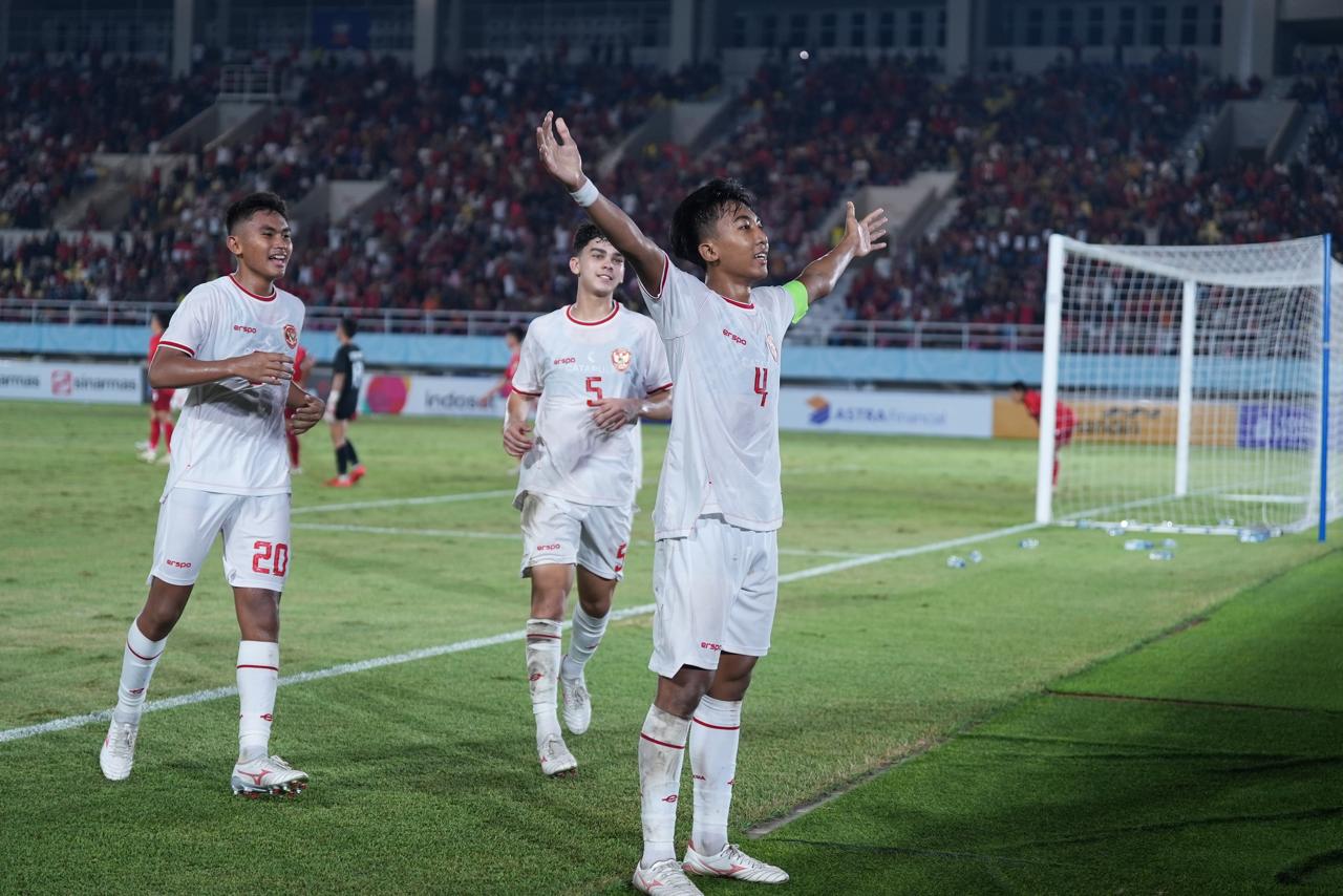 Lampu hijau maju ke semifinal, Timnas Indonesia U16 pesta gol lawan Laos