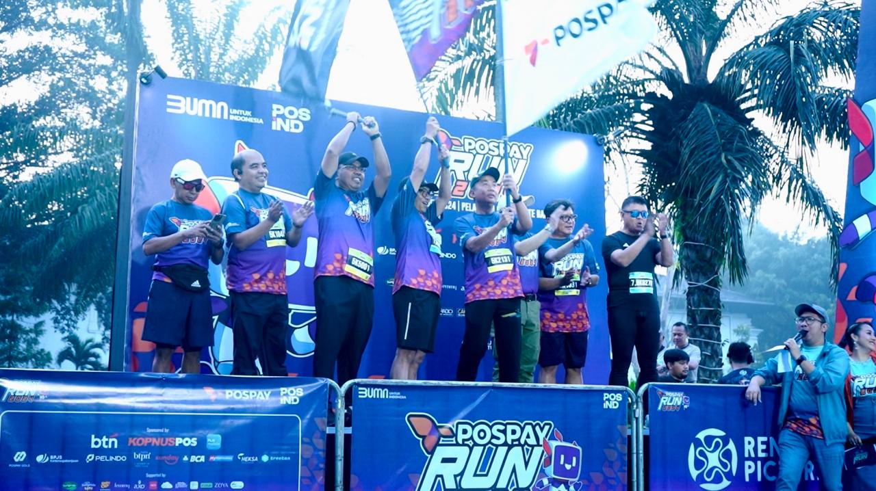 Melalui Pospay Run 2024 POS IND Ajak Masyarakat Siapkan Masa Depan Bersama Pospay Gold